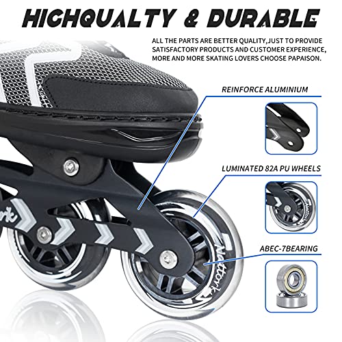 Image of Nattork Adjustable Inline Skates for Adults and Teens, Outdoor & Indoor Blades Roller Skates for Boys, Beginners