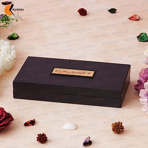 Image of 24K Gold Plated Religious Frame Rectangular Photo Frame Tabletop with Charan Paduka Return Gifts for Home Puja Office (JAGANNATH JI), 8.25 x 4.5 Inch