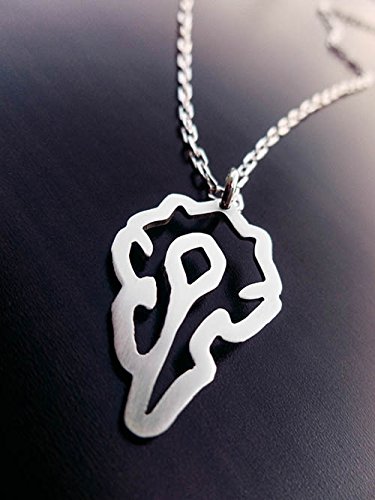 Horde Symbol Sterling Silver 925 Necklace Wow