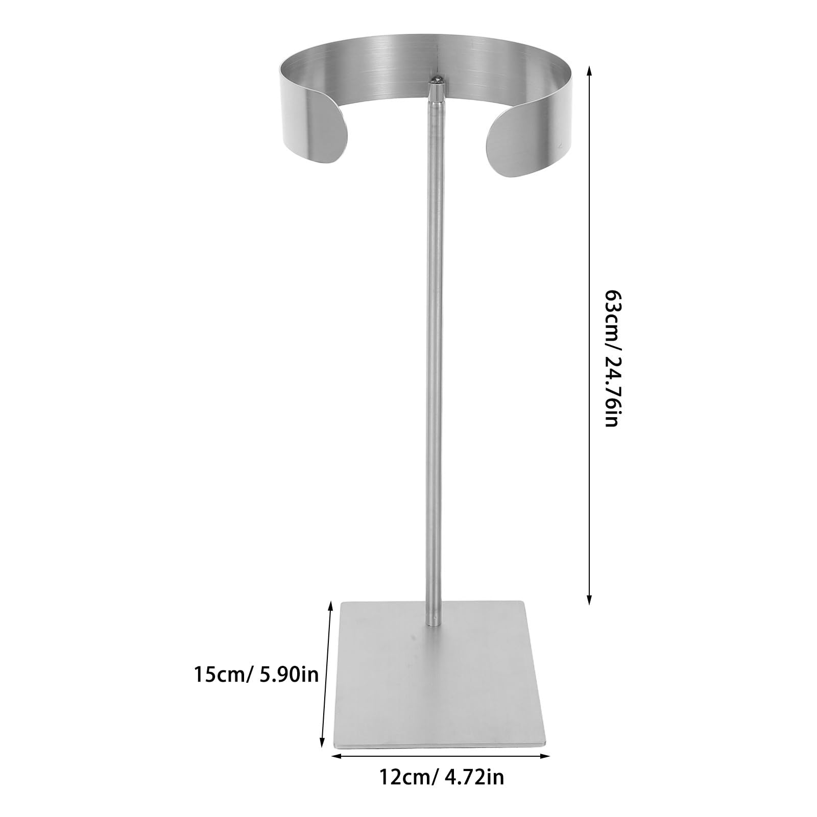 Expositor de Corbatas de Mostrador de Acero Inoxidable | Acabado Liso sin Rebabas, Soporte Vertical Estable, Evita Deslizamiento y Enredos, para Lencería y Hogares