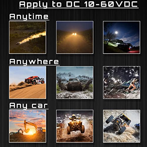 Image of SAN YOUNG LED Boat Lights for Truck, 4 Inch Light Pods 75W 7200lm 12V 24V Flood Beam Square Car Grille 4x4 LED Boating Light, Pack of 2