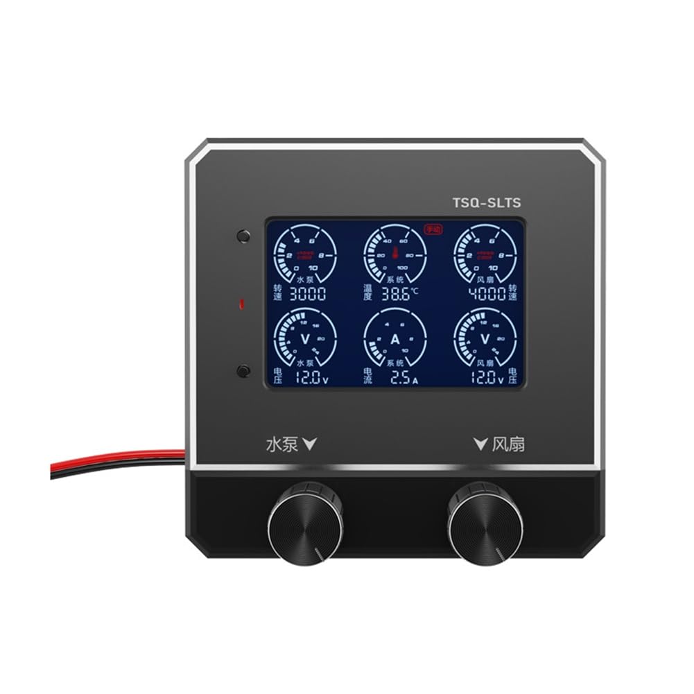 Controller per Ventola di Pompa D'Acqua PWM Intelligente 12-24V Regolazione Manuale e Automatica Della Velocità per Sistemi di Raffreddamento PC A 2/3/4 Fili B