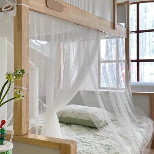 Zanzariera per letto a castello, rete resistente per letti matrimoniali/matrimoniali, ideale per la decorazione della camera da letto degli studenti e la protezione contro gli insetti