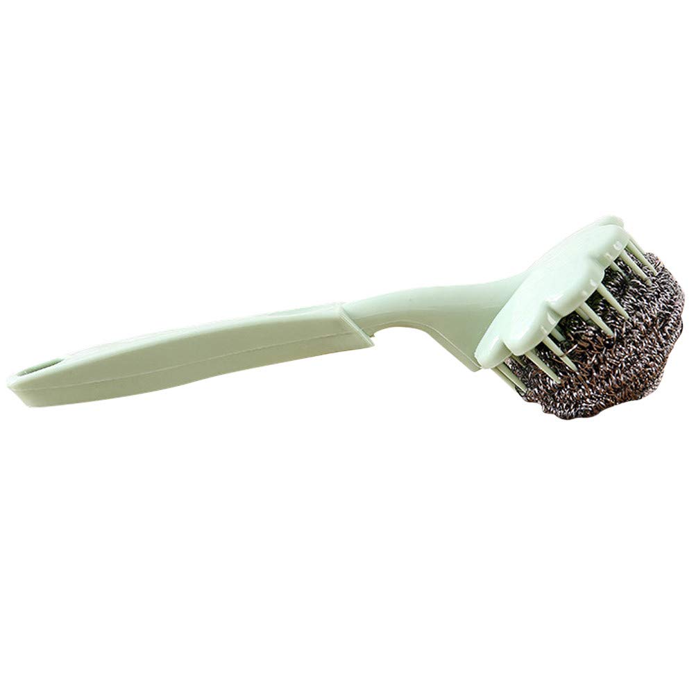 Scrubber in acciaio – Scrubber | Pulitore per pentole in acciaio inox | multiuso per la pulizia della catena della cucina | Strumento di pulizia in ghisa, scrubber per padelle in metallo