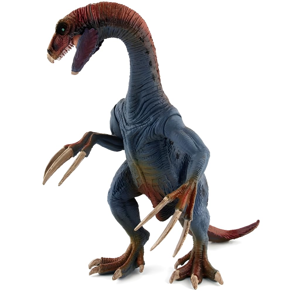 Therizinosaurus Dinosaur Toy,Therizinosaurus Action Figure,Realistic Plastic Figure with Moving Jaw & Poseable Claws,Educational STEM Gift for Kids,Boys Birthday Party Favor.Size:7.9 Inch