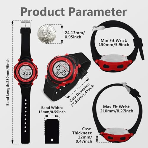 Image of Kids Digital Watch for Girls Boys,Children's Waterproof Colorful Light UP Outdoor Sport Watch with Stopwatch Alarm-Kids Gifts for Girls Boys