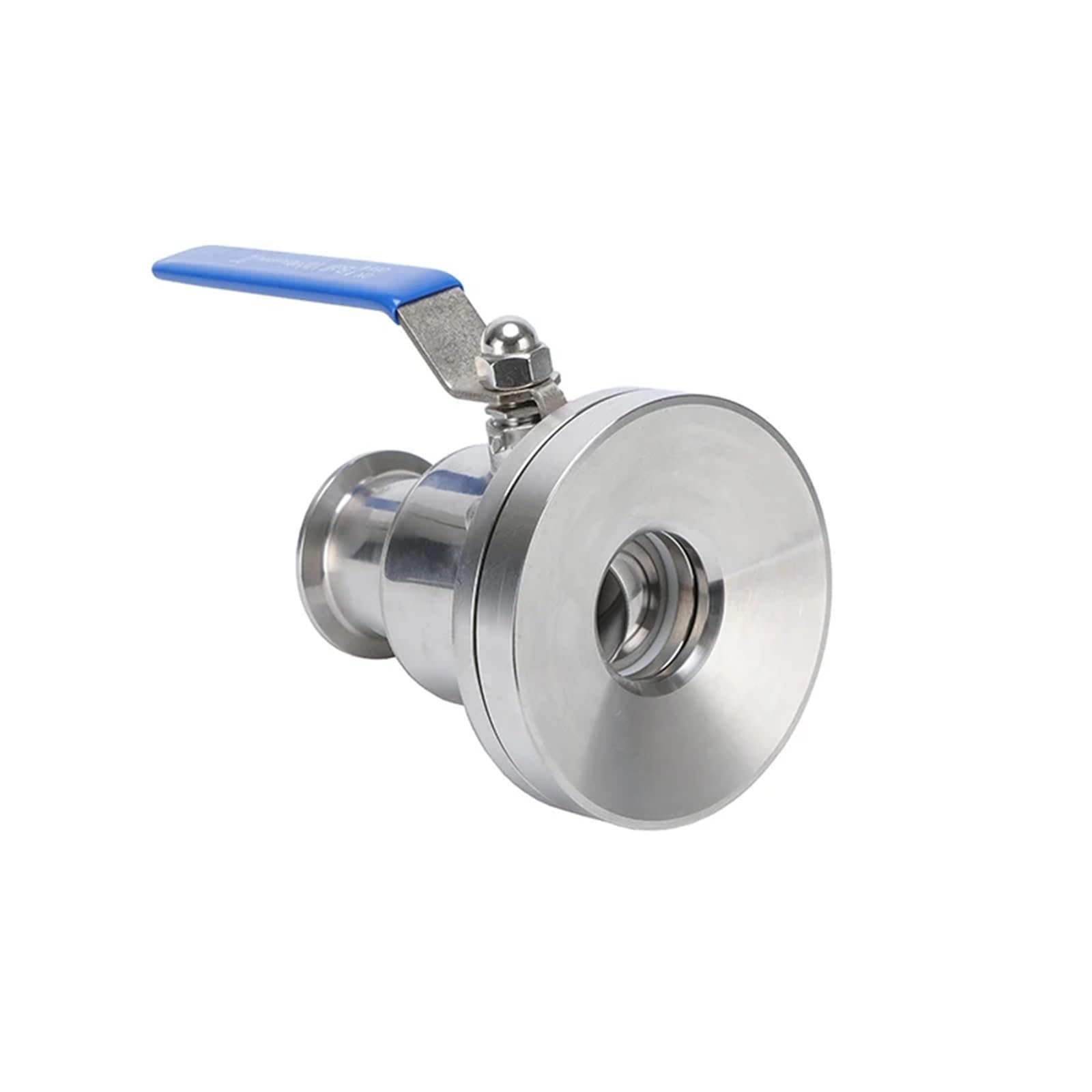 Válvula de bola sanitaria con brida de acero inoxidable 51 mm para tuberías de paso rápido