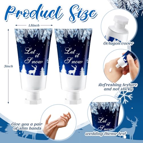 Image of 50 Pcs Christmas Hand Cream Gifts Bulk 1 oz Favors Snowflakes | Body Lotion for Xmas Party Favors, Thank You Gifts for Coworker Women Teacher Nurse, Travel Size Souvenir Party Supplies