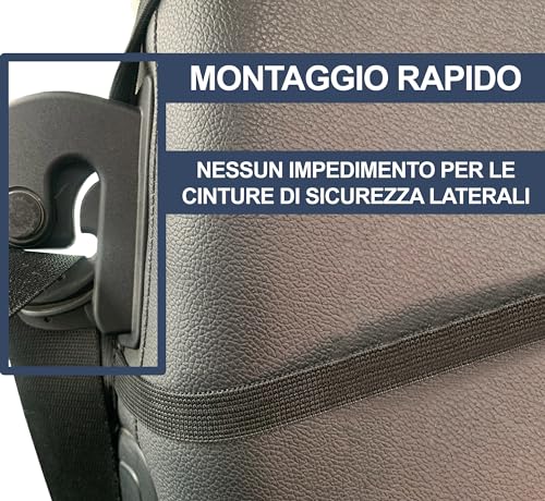 Auto Accessori Lupex Autositzbezüge kompatibel mit Smart fortwo 450 451 und 453 1 2 3 Serie Stoff Polyester (Schwarz-Dunkelgrau)