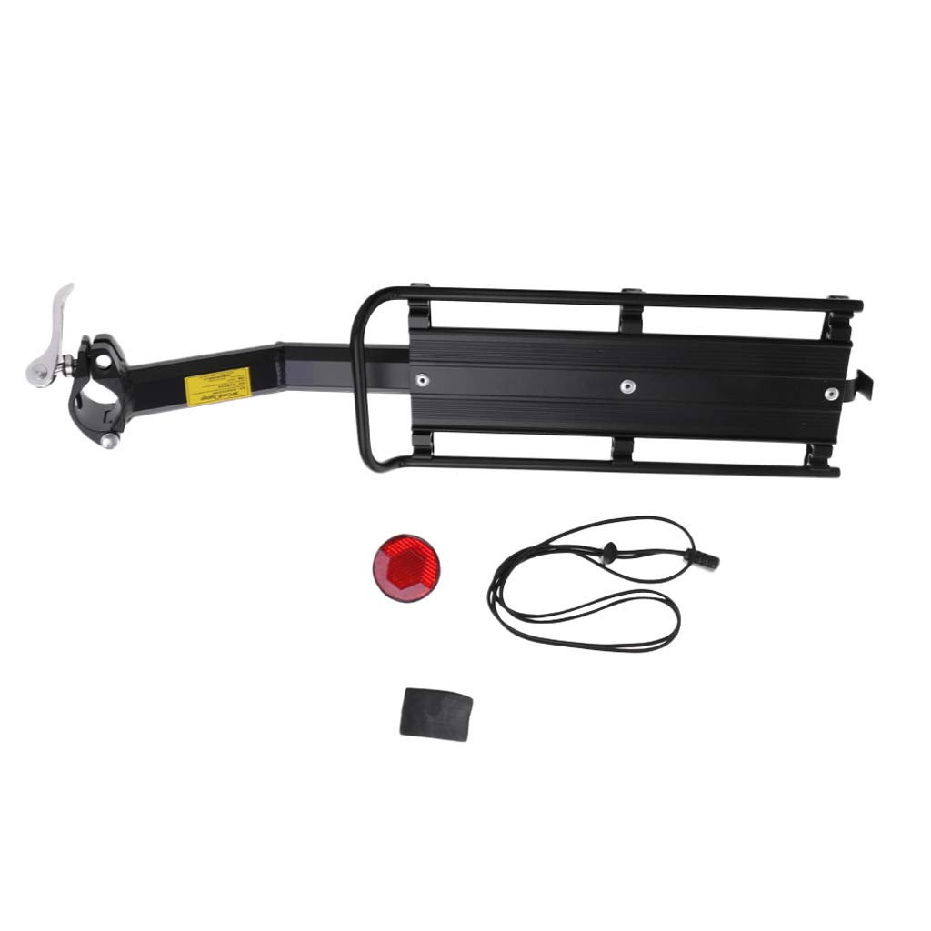 Sharplace Fahrrad Gepäckträger Sattelstütz für Fahrrad, MTB Aluminium Hinten Gepäckträger 30 Kg
