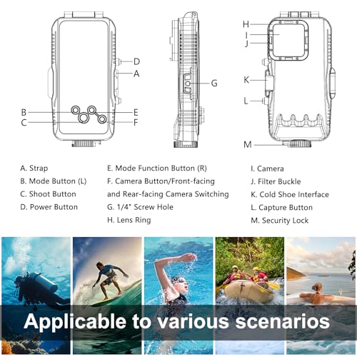 Coque de plongée iPhone 16 Pro coque étanche antichoc IPX8 - 2