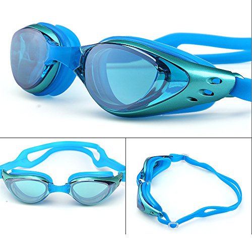Lunettes de natation grand modèle pour entraînement quotidien en piscine et mer