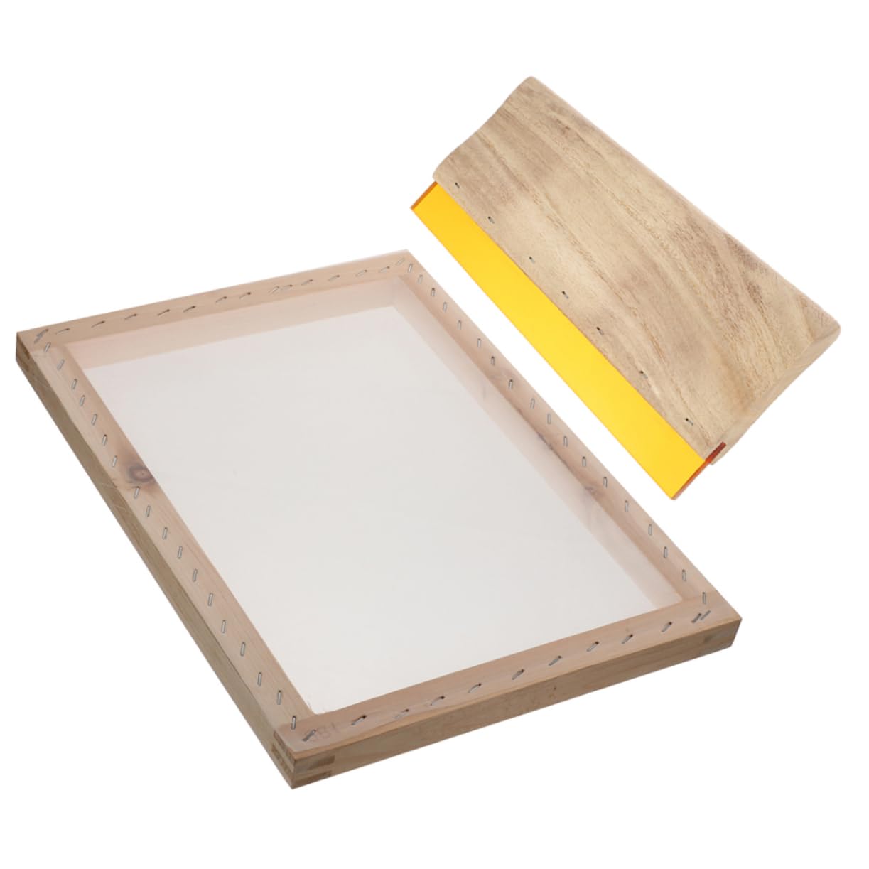 Lurrose1 Set Screen Printing Set Screen Printing Screens Screen Printing Accessory Household Tools Screen Ink Squeegee Screen Printing Mesh Scrapper Fabric Ink Squeegee Scraper Wooden