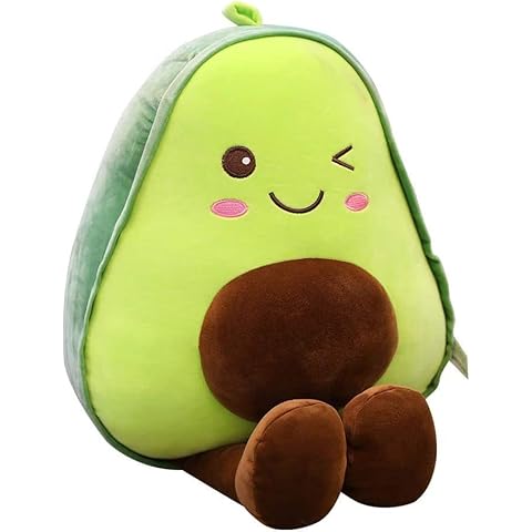 MINUSE Cute Avocado Plush Toy for Home Cover