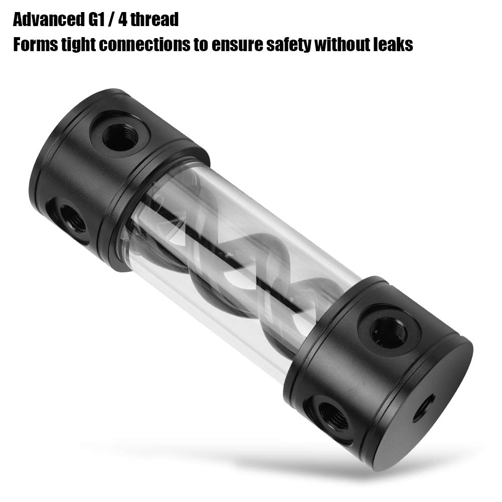 YSX-TBDB170 Serbatoio di Raffreddamento Ad Acqua da 50 Mm con Filettatura G1/4 Avanzata per Raffreddamento PC Ad Alte Prestazioni - Alluminio e PMMA - Accessori Inclusi