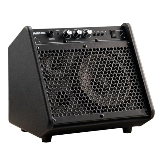 SONICAKE Amplificador para Batería Electrónica 20W Altavoz Bluetooth Portátil con Doble Altavoz