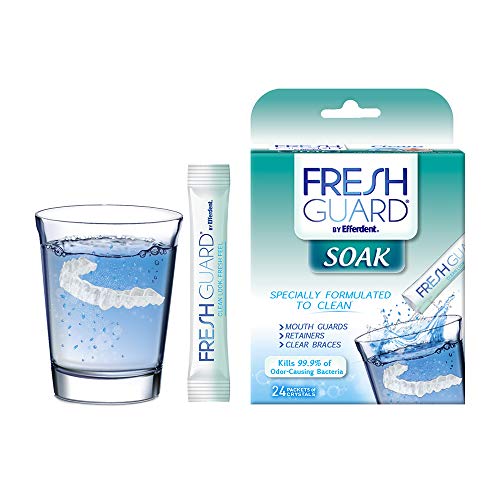 Fresh Guard Soak By Efferdent For Retainers & Clear Braces, Original Version, 24 Count #TOP1