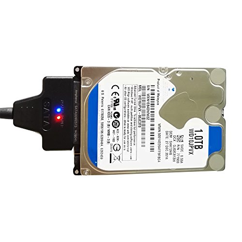 Docooler Adaptador de cabo USB2.0 para SATA 22Pin para unidade de disco rígido SATA HDD de 2,5