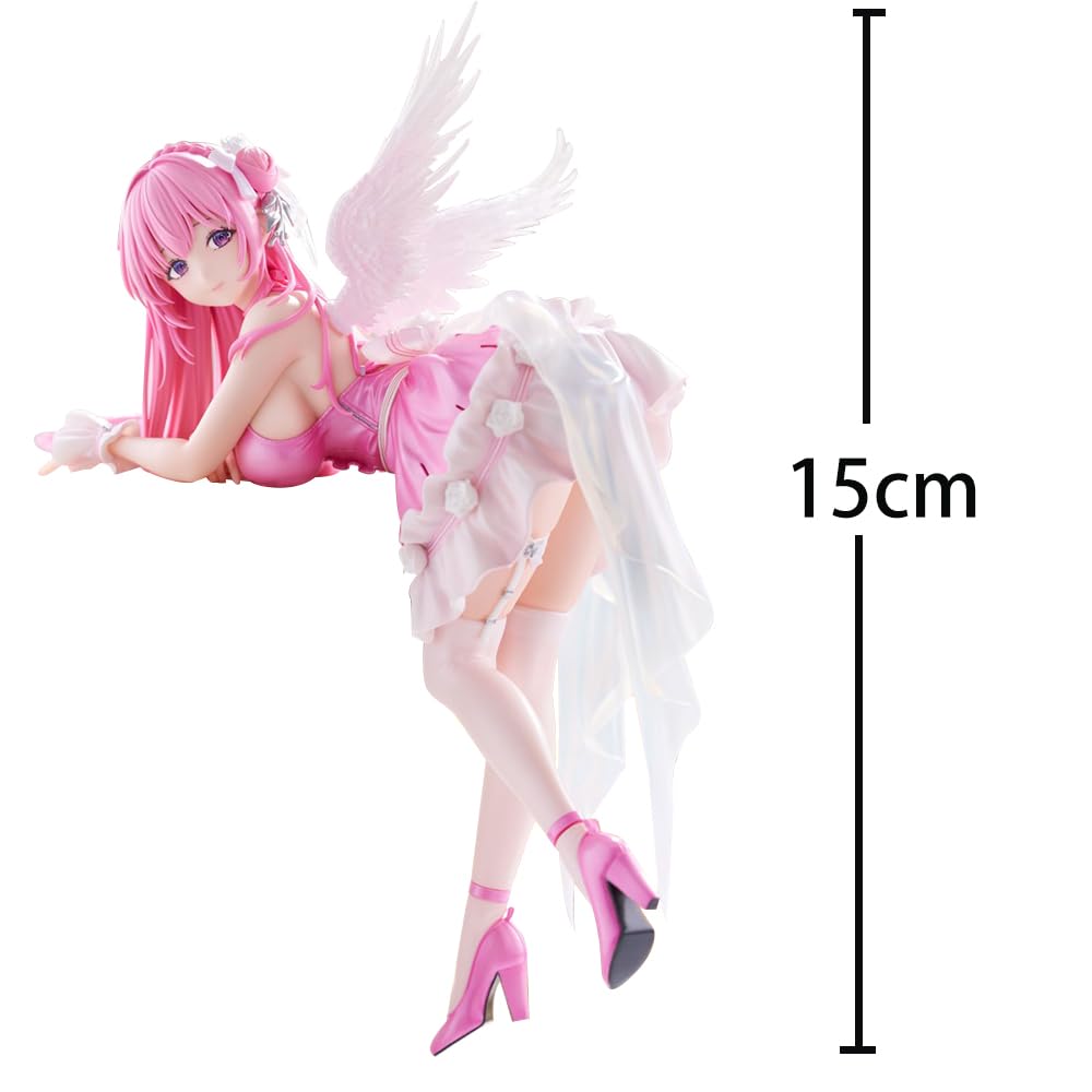 Zhongkaihua NIKKE Figurine d'action de Dorothys 15 cm - Robe rose - Modèle en PVC - Figurine de décoration de bureau - Décoration de bureau - Décoration de Noël ou d'anniversaire