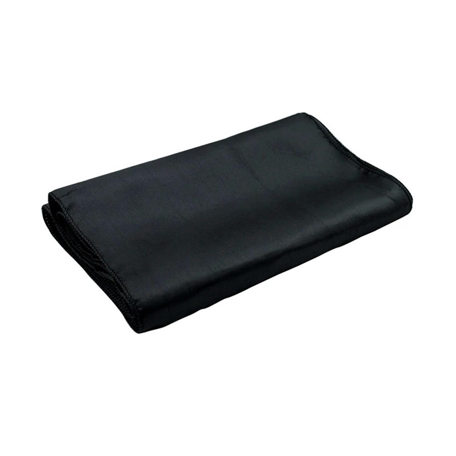 LOPJGGYF Rectangle Black Satin Tablecloth Wedding Party Round Table Cloth Decoration Home Banquet Cover Restaurant Dinner Decor for Wedding Banquet Party Events(145x275cm)