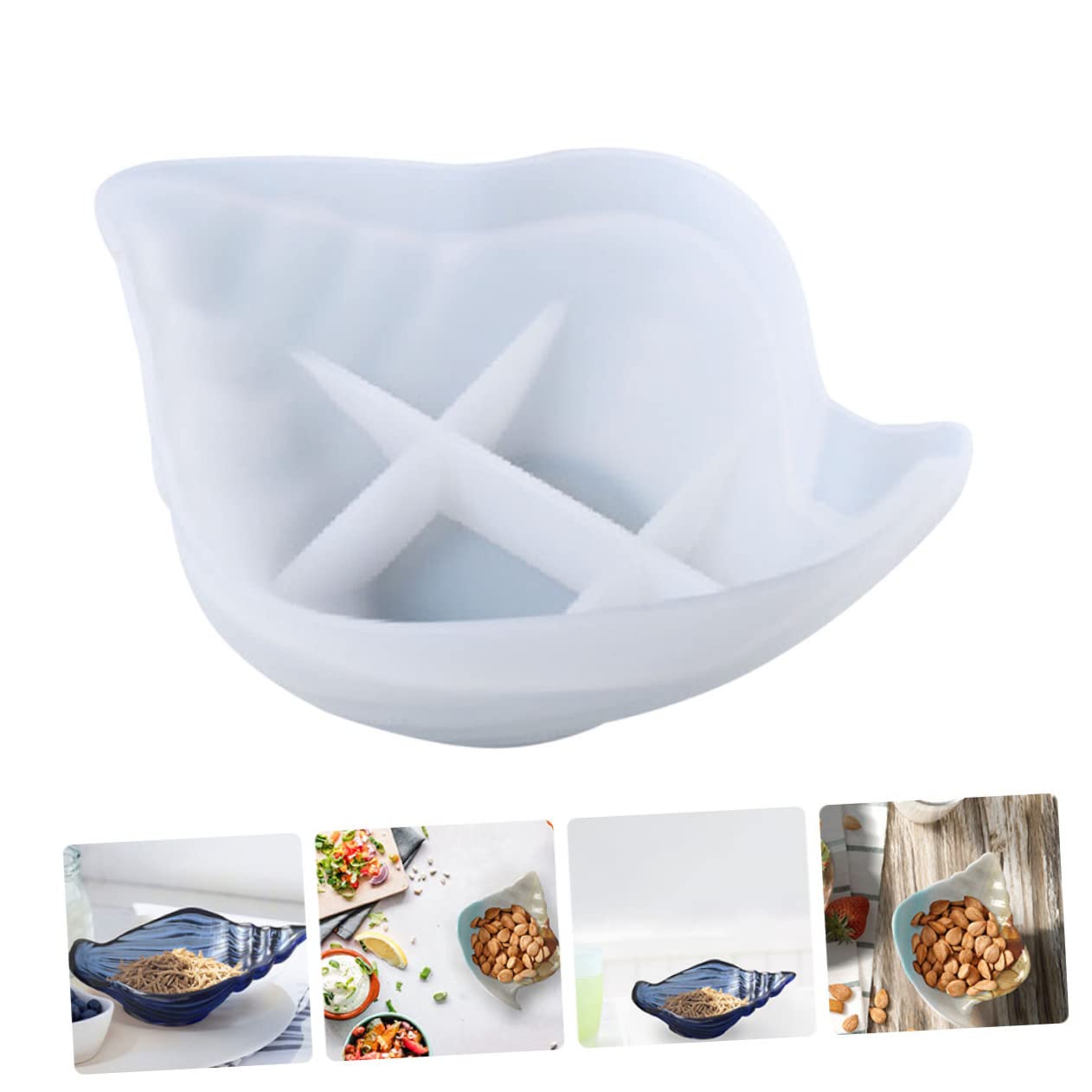 Beavorty 3pièces Moule Silicone pour Plateau De Rangement Créez Votre Propre Artisanat Unique avec Notre Moule De Conque pour Activités Famille Et Projets Créatifs