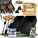 Produktbild KNUSPERLIEBE® XL Dual PRO Ninja Heißluftfritteuse Zubehör Set mit Backpapier & E-BOOK, Airfryer für Foodi AF300EU, AF400EU, AF451 7,6L-9.5L und Dual Zone Air Fryer | Air Fryer Accessories, BPA-FREI