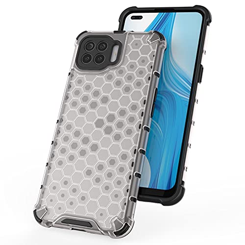 Image of Glasgow | for Oppo F17 Pro Stylish Look Pattern Back Case Cover for Oppo F17 Pro - Transparent