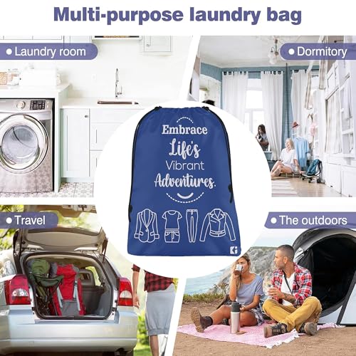 Image of Kuber Industries Pack of 3 Cloth Storage Bag | Storage Organizer | Carrying Bag | Garments Cover for Laundry | Storage Organizer for Clothing-Travel | Medium | Sky-Royal Blue & Black