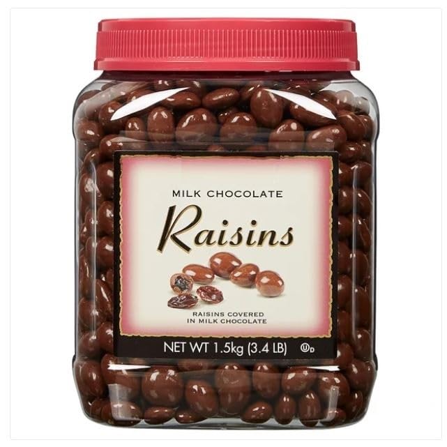 K. Signa ture Milk Chocolate Covered Raisins, 3 lb.