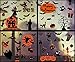 UMIPUBO Adhesivos para Ventana De Halloween,Terror Cabezas de Calabaza Castillos de Brujas,Adhesivos Reutilizables para Decoración De Fiestas De Halloween, Adhesivos Estáticos De PVC