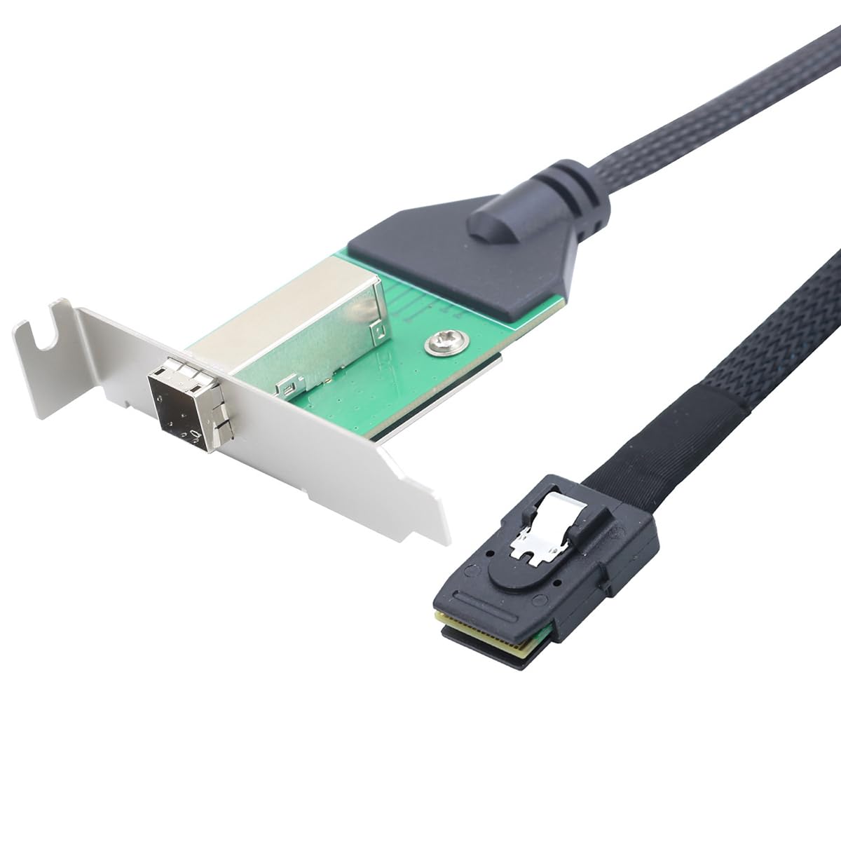 Cavo 12G Mini SAS HD SFF-8644 femmina a SFF-8087, cavo di trasferimento dati server ad alta velocità da 0,5 m, compatibile con controller RAID, espansione di archiviazione, workstation
