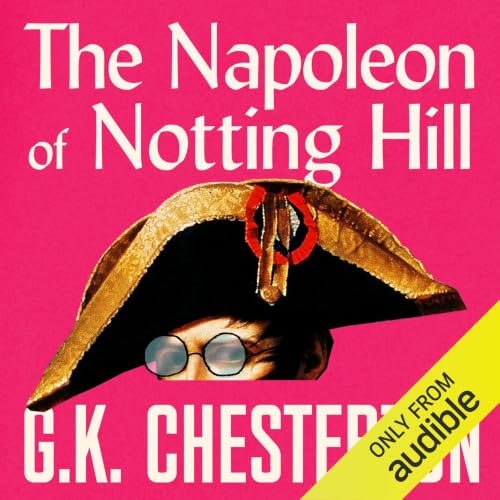 Diseño de la portada del título The Napoleon of Notting Hill