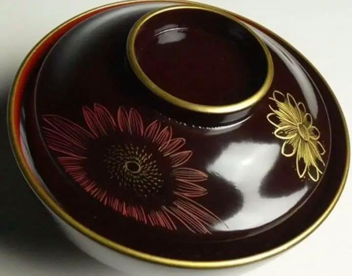 アンティークSale お一人様高級木製輪島塗汁椀 蓋もの 1脚 減塩