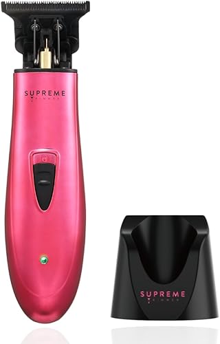 Supreme Trimmer Recortadora para hombres ST5205 Cortadora de pelo profesional de peluquería inalámbrica Clipper Liner Barba Trimmer (rosa)