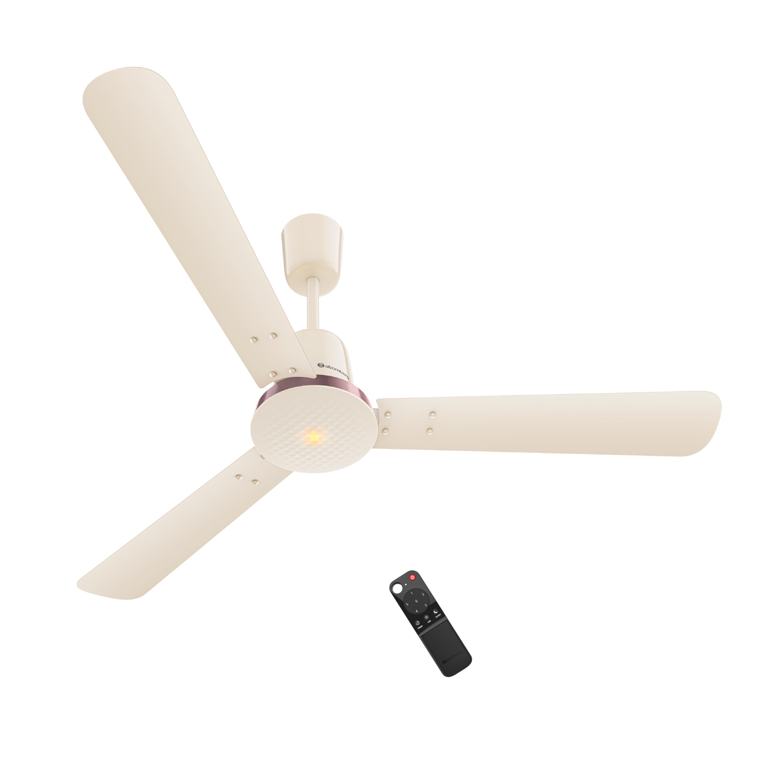 atomberg Ikano Stylique 1200mm BLDC Ceiling Fan | Newly Launched | Remote Operated | Ideal for living room | BEE 5 star | Advance Air+ Technology | Low noise | 3 Years Warranty (Seasand Ivory)