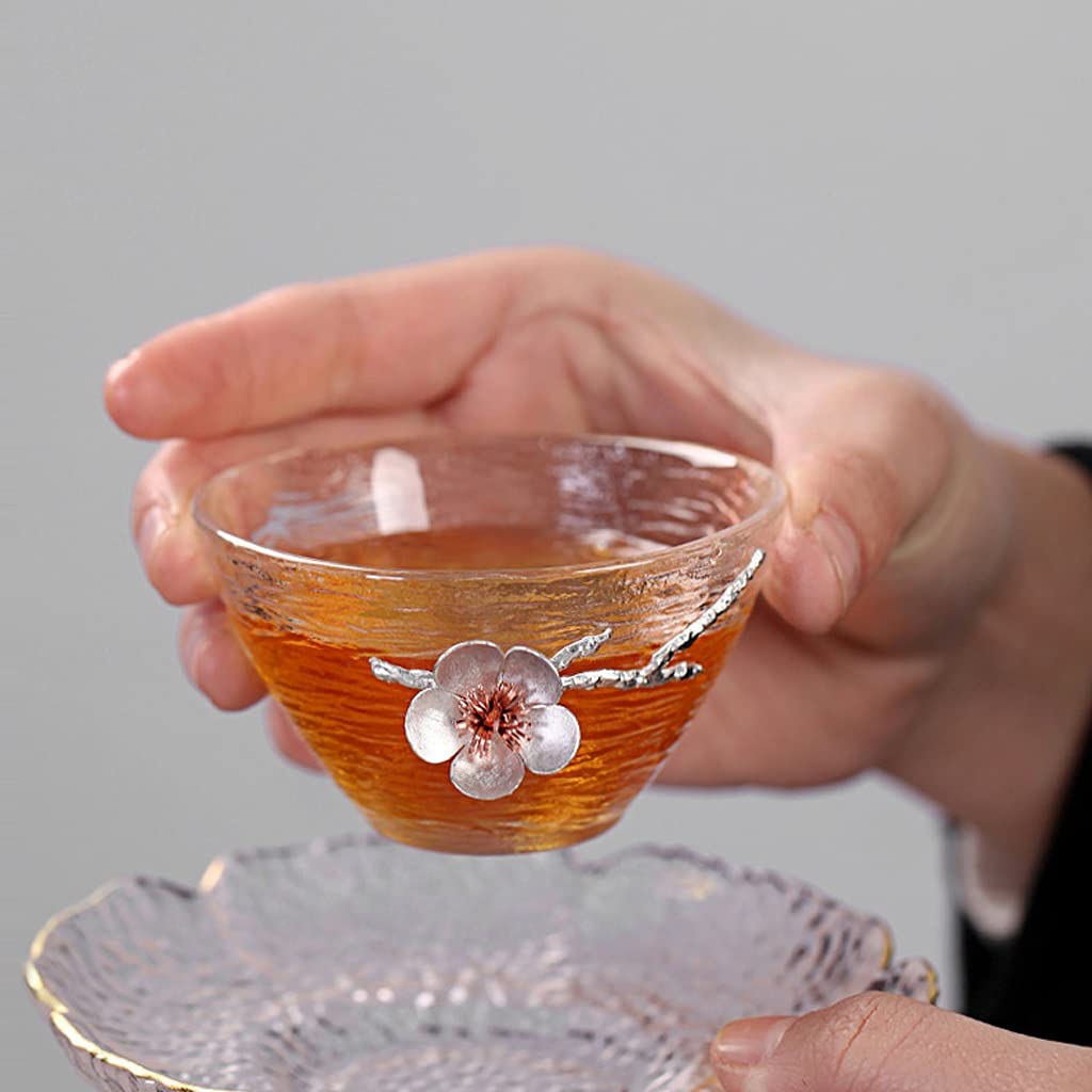 Liudan Servizio da tè Set di 9/10 Set di Semi-Automatico Set di tè in Vetro Pigro Reception Ufficio Kung Fu Set da Tazza da tè Set di tè Brewing Set di tè Servizio da tè da caffè (Size : G)
