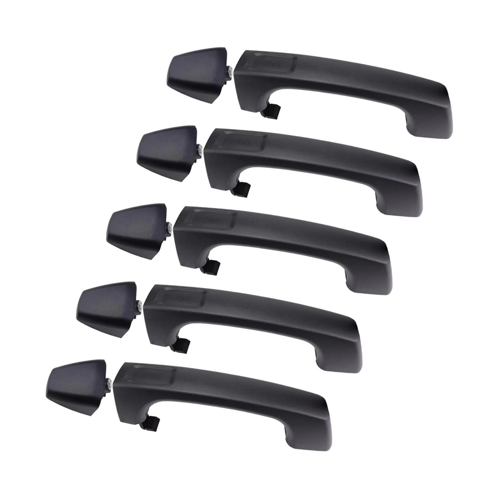 RAtsch Car Side Exterior Door Handle 5 Pieces Car Exterior Door Handle Durable Black Door Handle 25957909 for Hummer for H3 Car Exterior Door Handle