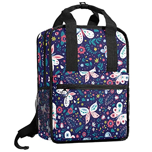 Sac à dos garçons avec bretelles confortables motif papillons pour rêver grand