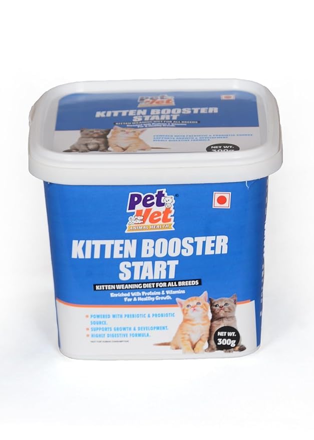 Pet Vet Animal Health Kitten Booster Start | Puppy weaning Diet for All Breeds | Enriched with proteins & Vitamins for a Healthy Growth, Pet Cerelac, 300g (B0CY2S1VWX) Amazon Price History, Amazon Price Tracker