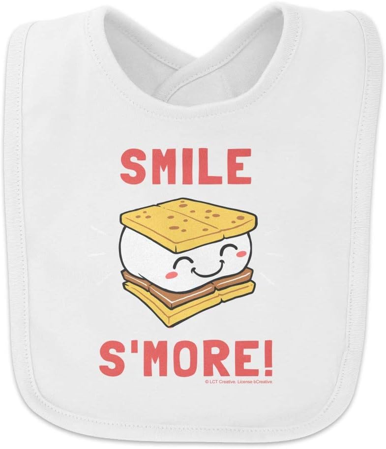 Smile S'More Funny Humor Baby Bib