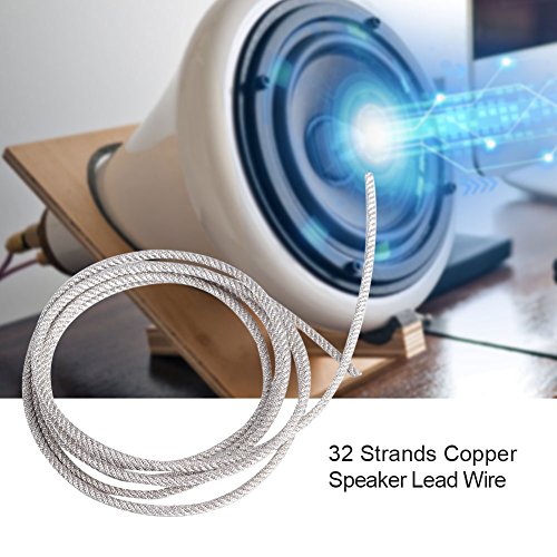 Cable de subwoofer de plata de 32 hebras resistente al calor para reparación 2
