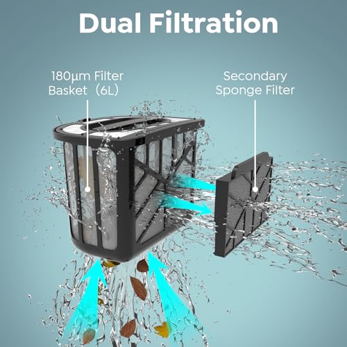 Image of Pleco Pro Cordless Robotic Pool Cleaner, Smart Navigation, 210-240 Min Runtime, Wall Climbing & Waterline Cleaning, Up to 2691 Sq.Ft, Dual-Layer Filtration for Inground Pools(Obsidian White)