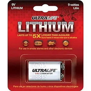 MICROUSB Compatible Battery with 9V Original 100% U9VL-JPBP Ultralife Lithium Battery (Pack of 1)
