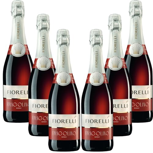 Fiorelli Fragolino rosso: bebida aromatizada a base de vino, afrutada y dulce. - Caja de 6 botellas, 450 cl.
