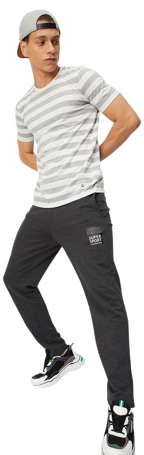 Max Men Regular Mid Rise Solid Athleisure Track Pants-picture-12
