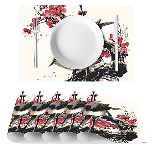 Set de table oiseau chinois pour sublimer vos dîners et repas de fête