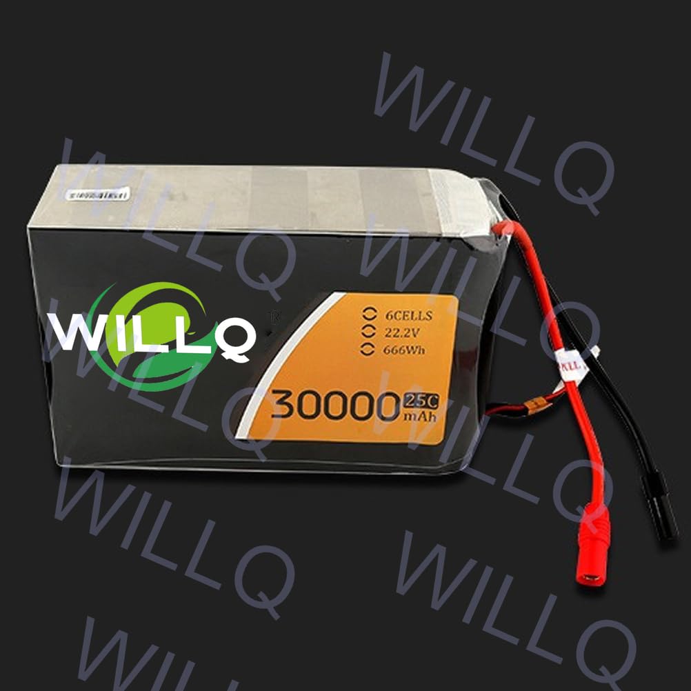 Akumulator litowo-polimerowy 30000mAh 6S 22,2V 25C z wtyczką AS150 zamienny akumulator samochodów zdalnie sterowanych, samolotów, ciężarówek, łodzi, buggy i dronów