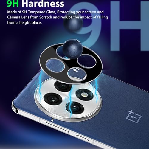 Image of Xmon Back Camera Lens Protector for OnePlus 13 5G- Pack 1 3D Premium Camera Glass Protector Guard, Anti-Scratch, Ultra-Clear, Easy Installation - Black