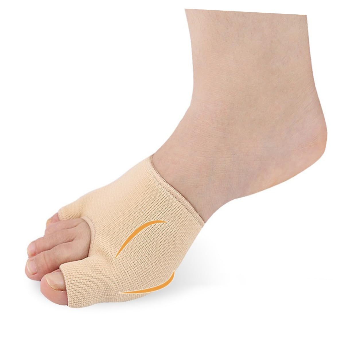 Beavorty Bunion Relief Splint Big Elastic Sleeve Comfortable u Shape Foot Support Size l for Hallux