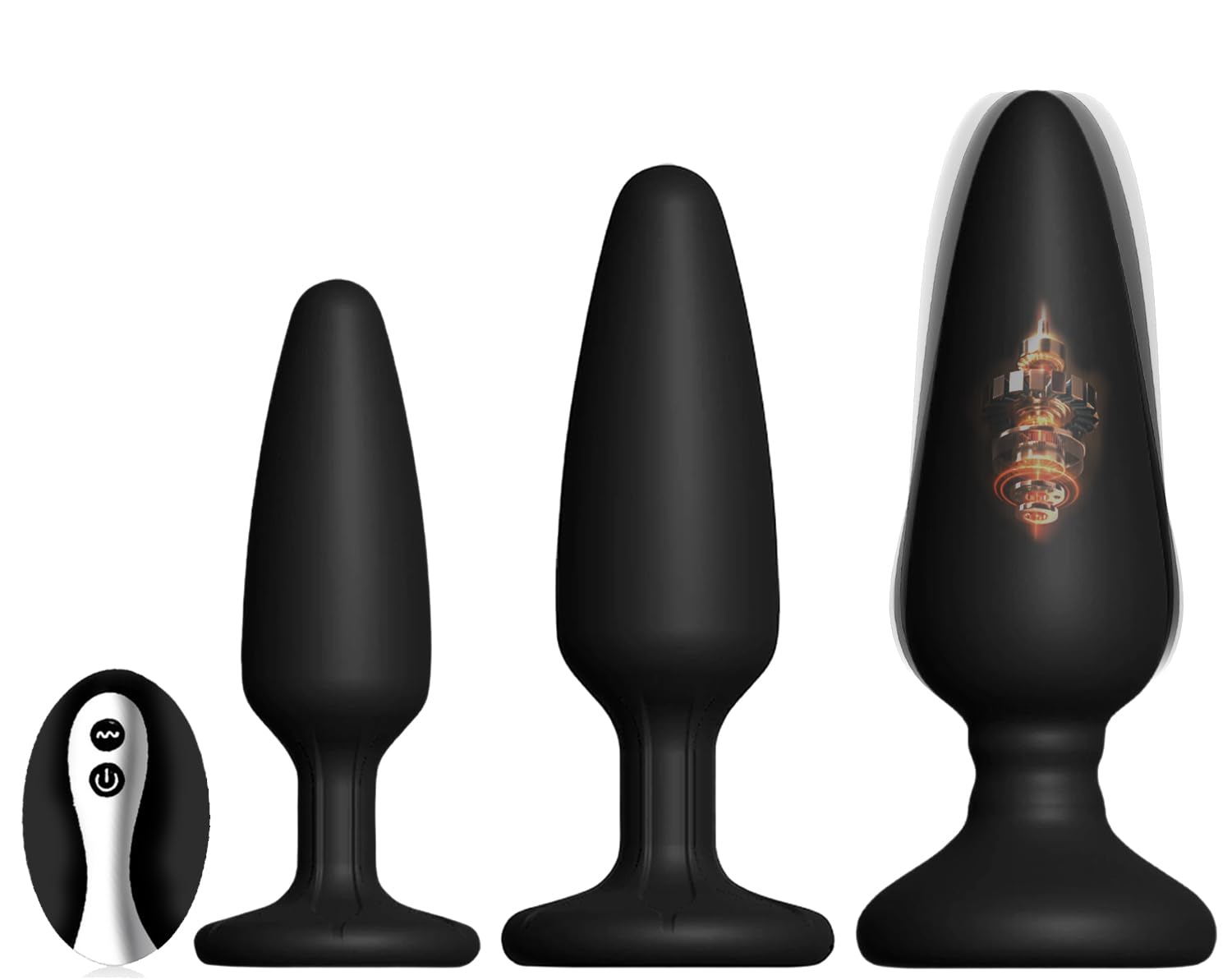 Plug Anale-Dilatatore Donna Uomo Sex Toys Vibratore Anale con Telecomando 10 Modalità Sexytoysys Donna Coppia 3 Pezzi Plug Anali Dilatatore Ano per Uomo Plug Analesex Toys Sessuali per Donne Uomini